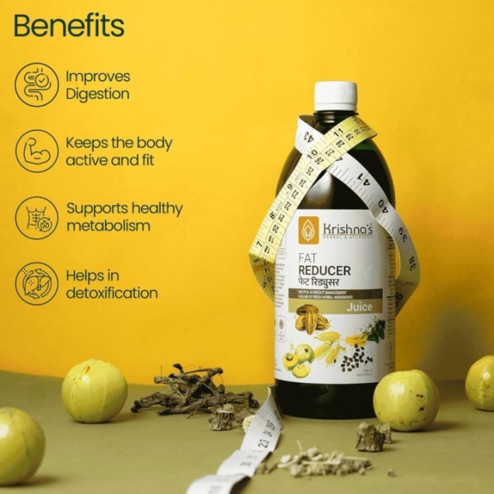 Krishna's Herbal & Ayurveda Fat Reducer Juice - (Pack