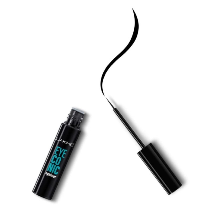 Lakmé Eyeconic Liquid Eye Liner, Black, Long Lasting Matte Waterproof
